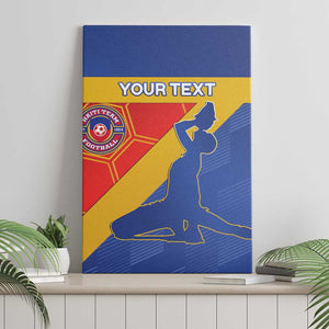 Custom Haiti Football Canvas Wall Art Neg Marron - Road To World Cup 2026 - African Pride