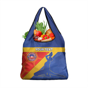 Custom Haiti Football Grocery Bag Neg Marron - Road To World Cup 2026 - African Pride
