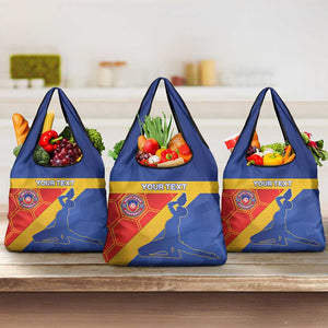 Custom Haiti Football Grocery Bag Neg Marron - Road To World Cup 2026 - African Pride