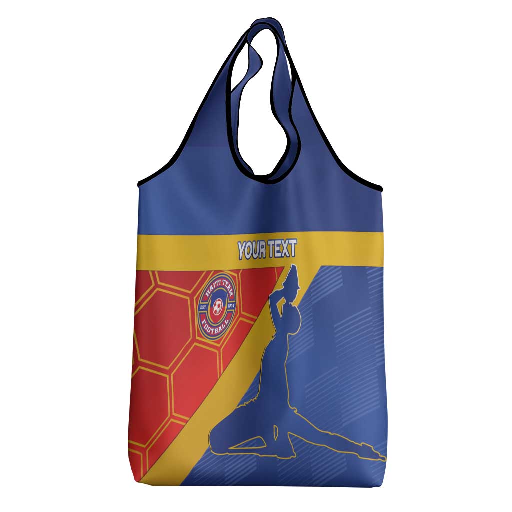 Custom Haiti Football Grocery Bag Neg Marron - Road To World Cup 2026 - African Pride