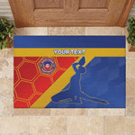 Custom Haiti Football Rubber Doormat Neg Marron - Road To World Cup 2026 - African Pride
