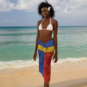 Custom Haiti Football Sarong Neg Marron - Road To World Cup 2026 - African Pride
