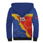 Custom Haiti Football Sherpa Hoodie Neg Marron - Road To World Cup 2026 - African Pride