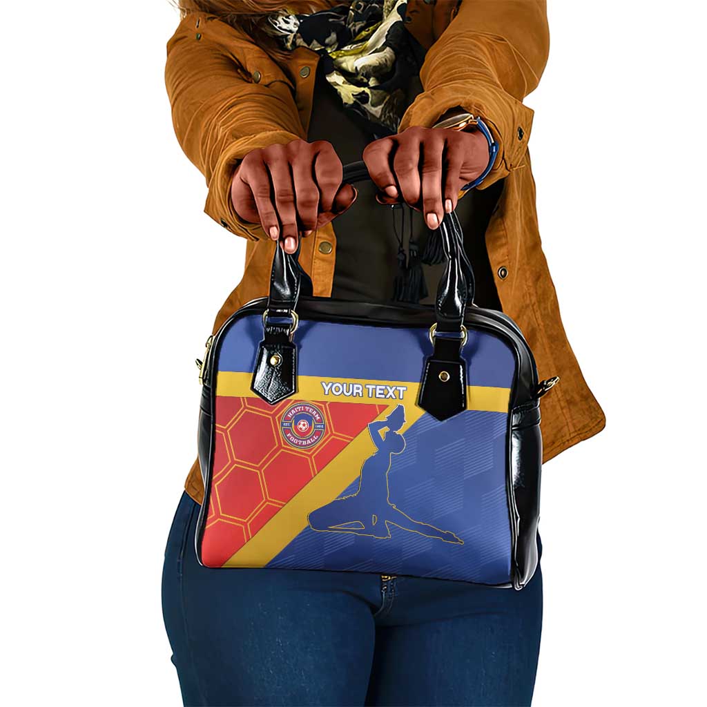 Custom Haiti Football Shoulder Handbag Neg Marron - Road To World Cup 2026 - African Pride