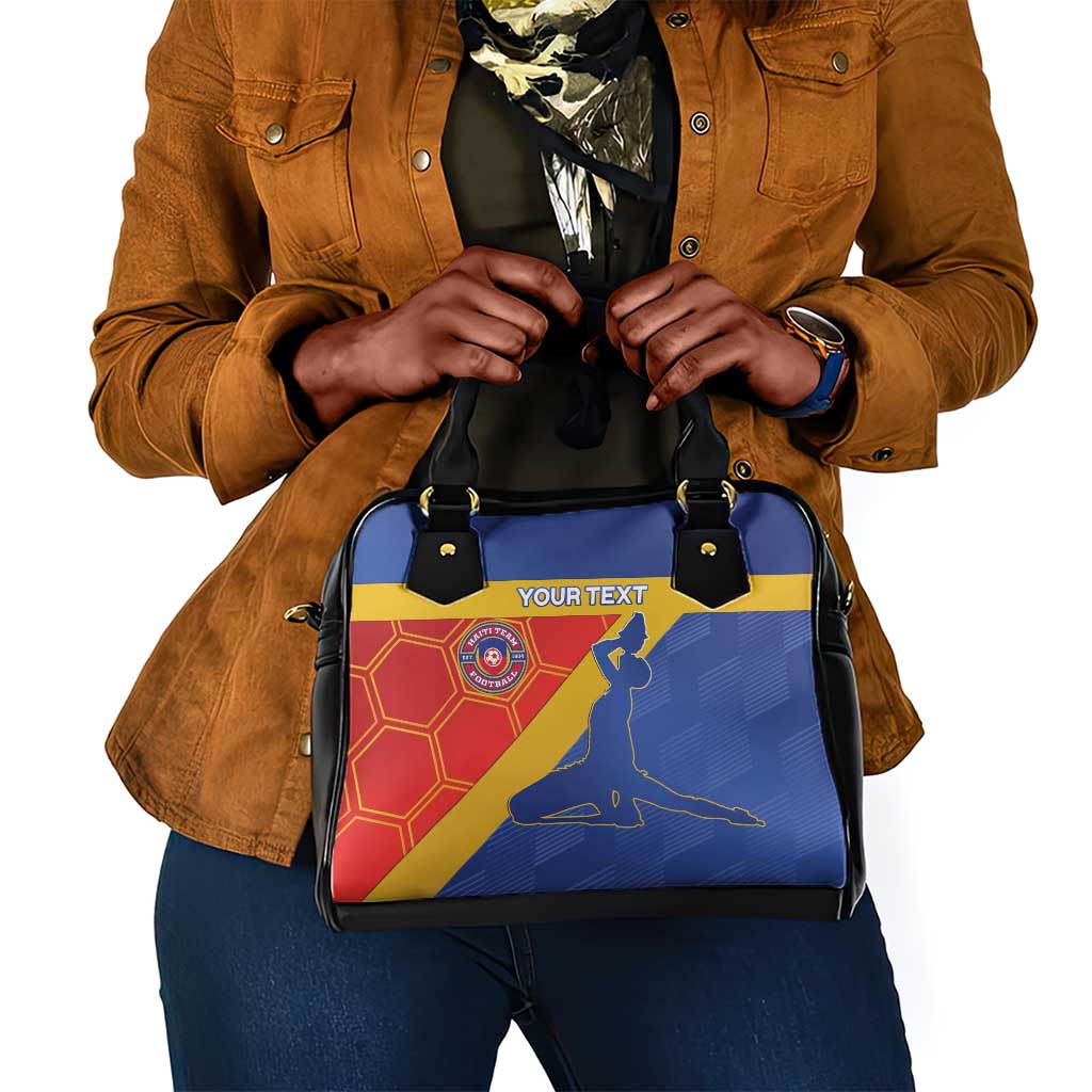 Custom Haiti Football Shoulder Handbag Neg Marron - Road To World Cup 2026 - African Pride