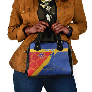 Custom Haiti Football Shoulder Handbag Neg Marron - Road To World Cup 2026 - African Pride