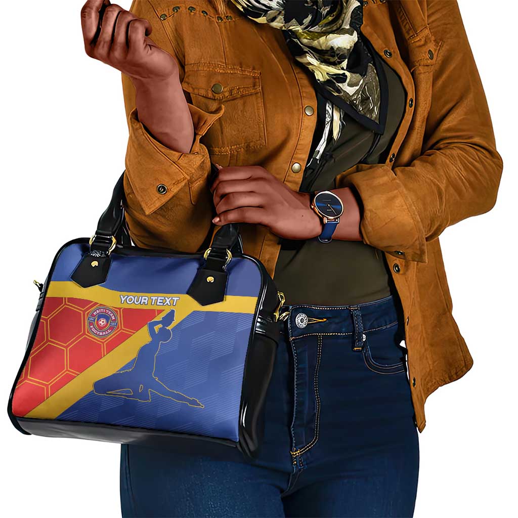 Custom Haiti Football Shoulder Handbag Neg Marron - Road To World Cup 2026 - African Pride