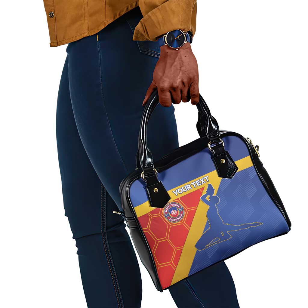Custom Haiti Football Shoulder Handbag Neg Marron - Road To World Cup 2026 - African Pride