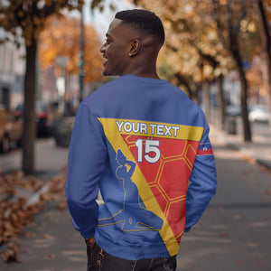 Custom Haiti Football Sweatshirt Neg Marron - Road To World Cup 2026 - African Pride