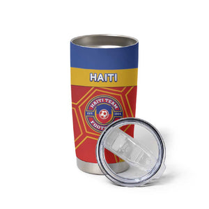 Custom Haiti Football Tumbler Cup Neg Marron - Road To World Cup 2026 - African Pride