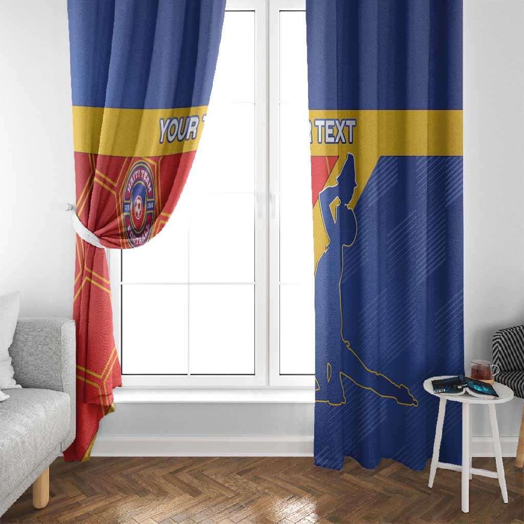 Custom Haiti Football Window Curtain Neg Marron - Road To World Cup 2026 - African Pride