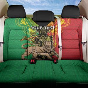 Personalised Afro Ethiopia Back Car Seat Cover Lion Of Judah - African Pattern