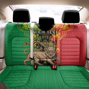 Personalised Afro Ethiopia Back Car Seat Cover Lion Of Judah - African Pattern