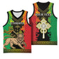 Personalised Afro Ethiopia Basketball Jersey Lion Of Judah - African Pattern LT15