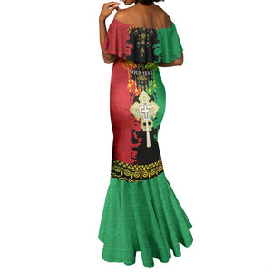 Personalised Afro Ethiopia Mermaid Dress Lion Of Judah - African Pattern