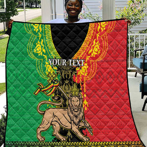 Personalised Afro Ethiopia Quilt Lion Of Judah - African Pattern