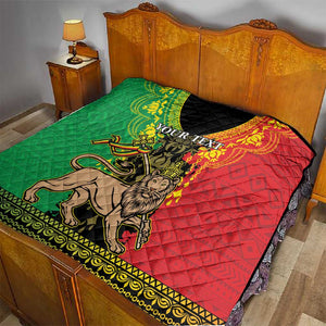 Personalised Afro Ethiopia Quilt Lion Of Judah - African Pattern