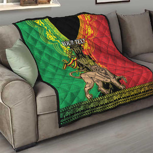 Personalised Afro Ethiopia Quilt Lion Of Judah - African Pattern