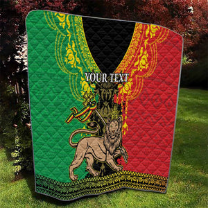 Personalised Afro Ethiopia Quilt Lion Of Judah - African Pattern