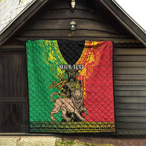 Personalised Afro Ethiopia Quilt Lion Of Judah - African Pattern