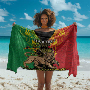 Personalised Afro Ethiopia Sarong Lion Of Judah - African Pattern