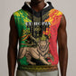 Personalised Afro Ethiopia Sleeveless Hoodie Lion Of Judah - African Pattern - African Pride