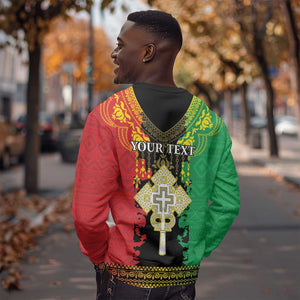 Personalised Afro Ethiopia Sweatshirt Lion Of Judah - African Pattern