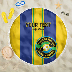 Custom Afro Tanzania Football Beach Blanket We Are Champions