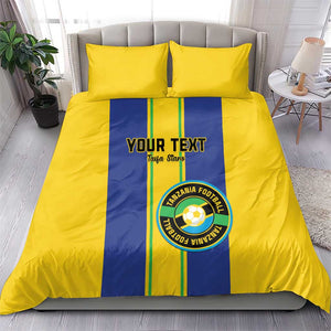 Custom Afro Tanzania Football Bedding Set We Are Champions