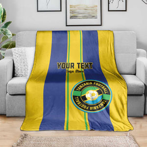 Custom Afro Tanzania Football Blanket We Are Champions