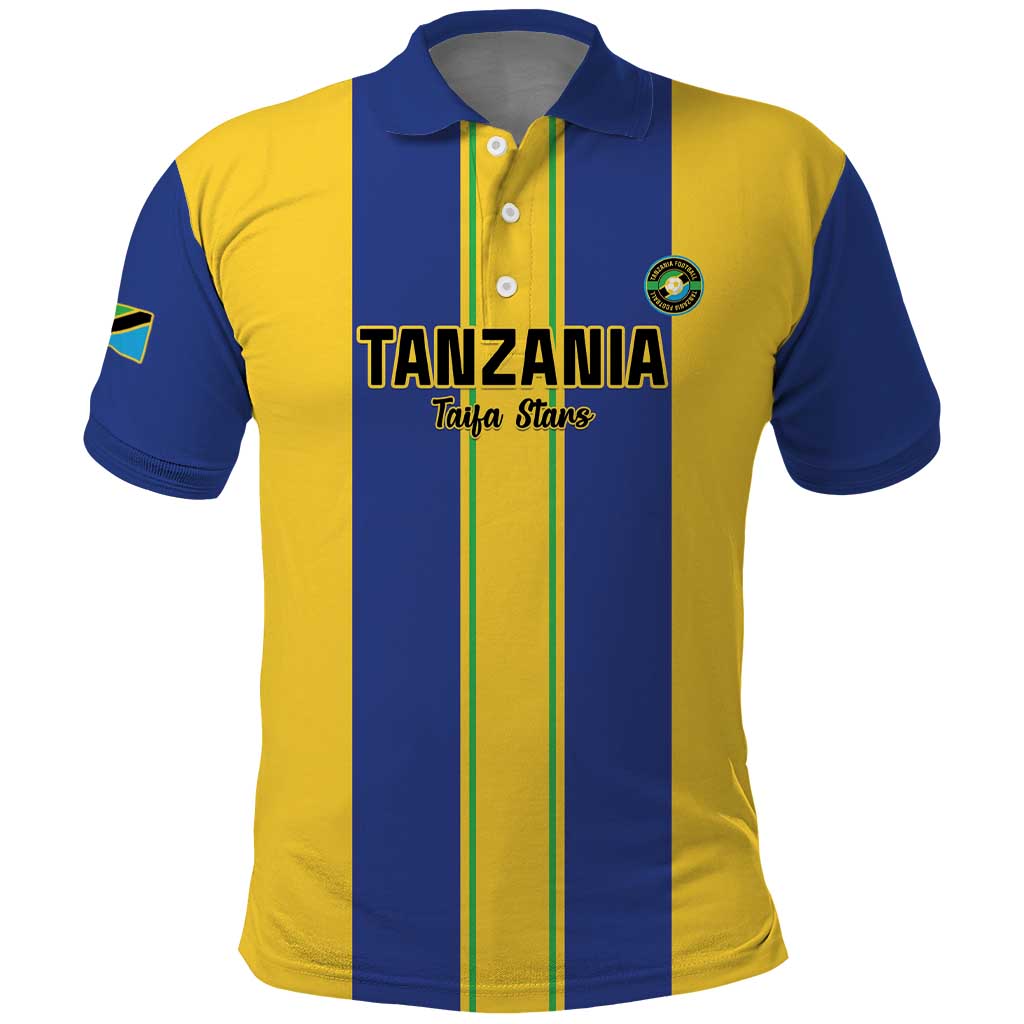 Custom Afro Tanzania Football Polo Shirt We Are Champions