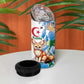 Afro Algeria 4 in 1 Can Cooler Tumbler Fennec Fox With Blue Isris Flower