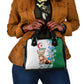 Afro Algeria Shoulder Handbag Fennec Fox With Blue Isris Flower
