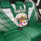 Personalised Afro Algeria Back Car Seat Cover Coat Of Arms With Islamic Pattern