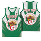 Personalised Afro Algeria Basketball Jersey Coat Of Arms With Islamic Pattern LT15