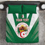 Personalised Afro Algeria Bedding Set Coat Of Arms With Islamic Pattern
