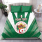 Personalised Afro Algeria Bedding Set Coat Of Arms With Islamic Pattern