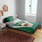 Personalised Afro Algeria Bedding Set Coat Of Arms With Islamic Pattern