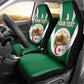 Personalised Afro Algeria Car Seat Cover Coat Of Arms With Islamic Pattern
