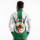 Personalised Afro Algeria Long Sleeve Polo Shirt Coat Of Arms With Islamic Pattern