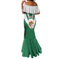 Personalised Afro Algeria Mermaid Dress Coat Of Arms With Islamic Pattern