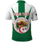 Personalised Afro Algeria Polo Shirt Coat Of Arms With Islamic Pattern