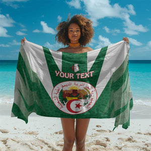 Personalised Afro Algeria Sarong Coat Of Arms With Islamic Pattern