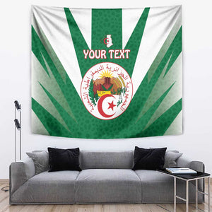 Personalised Afro Algeria Tapestry Coat Of Arms With Islamic Pattern