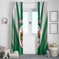 Personalised Afro Algeria Window Curtain Coat Of Arms With Islamic Pattern