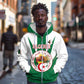 Personalised Afro Algeria Zip Hoodie Coat Of Arms With Islamic Pattern