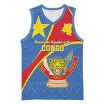 Personalised DR Congo Basketball Jersey Coat Of Arms With Map LT15
