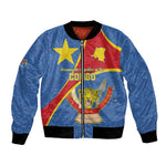 Personalised DR Congo Bomber Jacket Coat Of Arms With Map