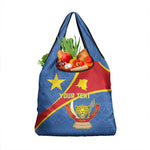Personalised DR Congo Grocery Bag Coat Of Arms With Map