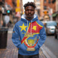 Personalised DR Congo Hoodie Coat Of Arms With Map
